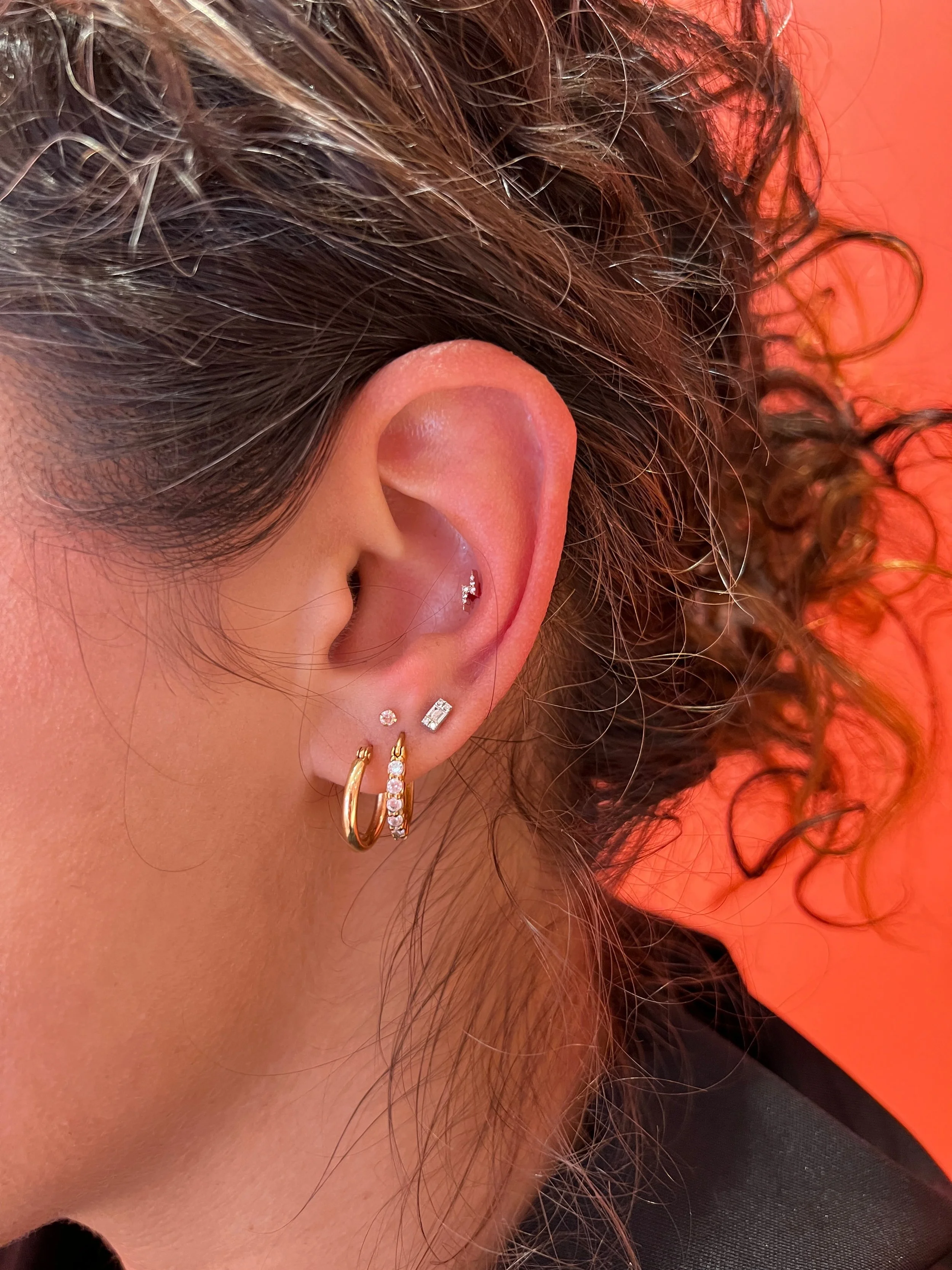 My Current Earring Stack emmasthing